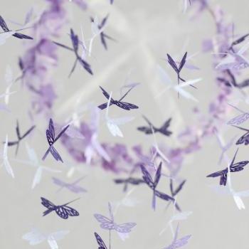 Butterfly Mobile - Purple, lavender, and white nursery mobile